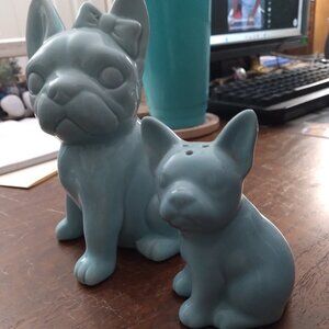 French Bulldog Bank and single Salt and Pepper Bundle